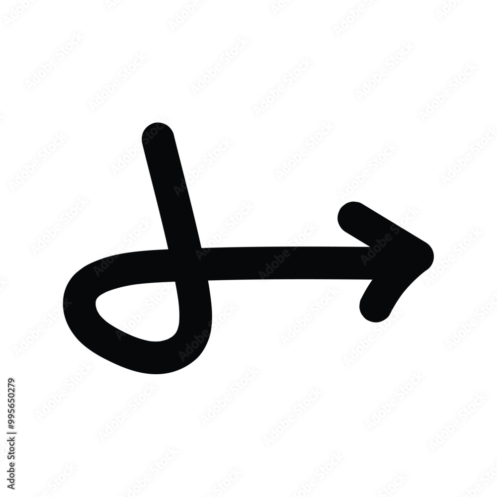 Arrow icon stock vector illustration