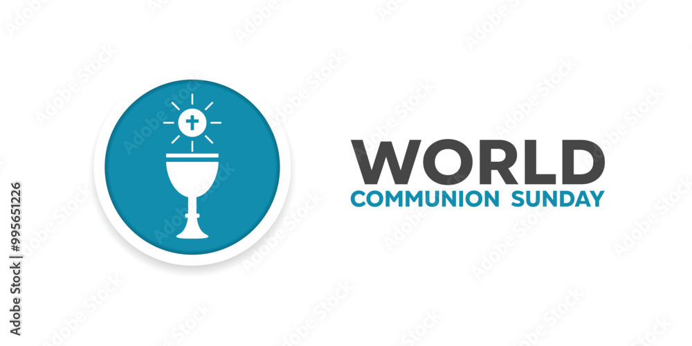 World Communion Sunday. Cup and bread. Great for cards, banners, posters, social media and more. White background. World Communion Sunday. Cup and bread. Great for cards, banners, posters, social media and more. White background.