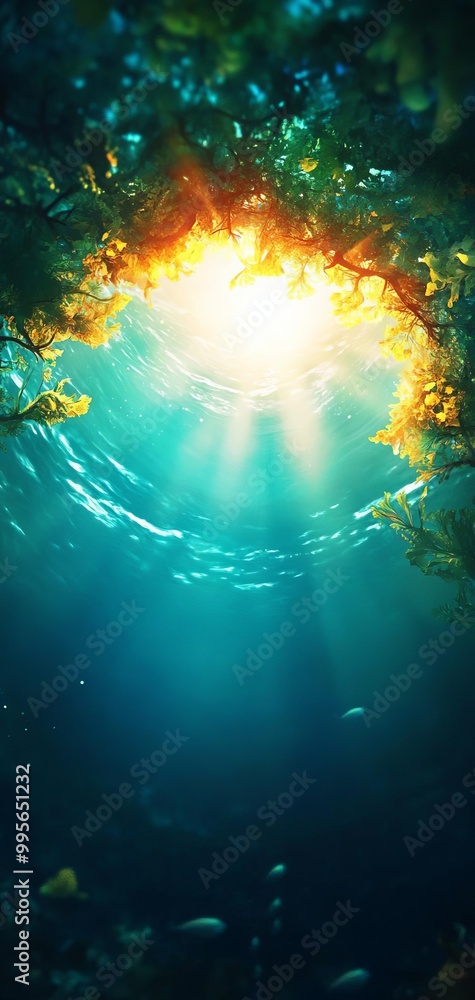 Obraz premium Surrealism Fantastic Fish Eye Perspective