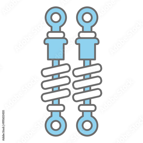 Shock breaker icon vector design template basic RGB
