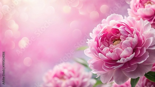 Wallpaper Mural Pink peony flower background, peony, pink, flowers, background, beautiful, floral, garden, nature, bloom, petals, spring Torontodigital.ca