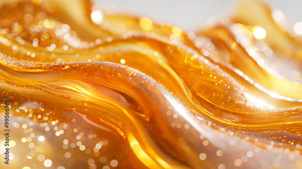 Golden liquid oil splash capturing energy and movement on white background. Generative AI Golden liquid oil splash capturing energy and movement on white background. Generative AI