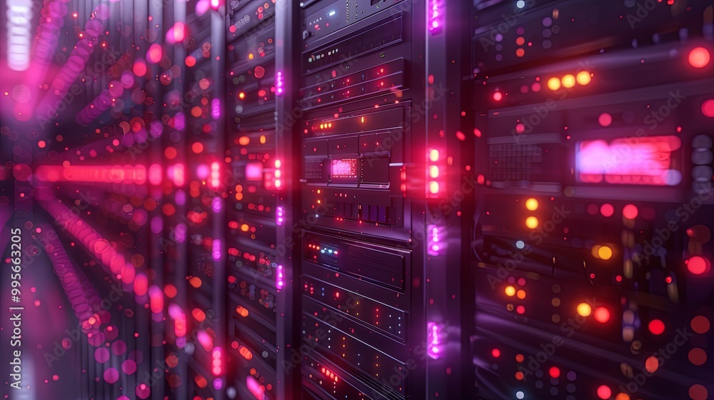 Working Data Center Full of Rack Servers and Supercomputers, Modern Telecommunications, Artificial Intelligence, Supercomputer Technology Concept.3d rendering,conceptual image Working Data Center Full of Rack Servers and Supercomputers, Modern Telecommunications, Artificial Intelligence, Supercomputer Technology Concept.3d rendering,conceptual image
