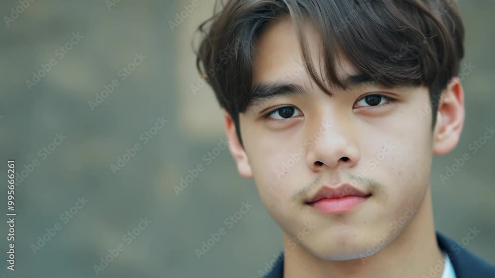 Portrait of a young man with thoughtful expression in soft lighting Portrait of a young man with thoughtful expression in soft lighting