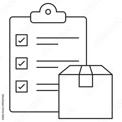 Inventory Icon, Stock Management System, Inventory Control, Warehouse Stock Tracking, Goods Inventory Record, Supply Chain Management