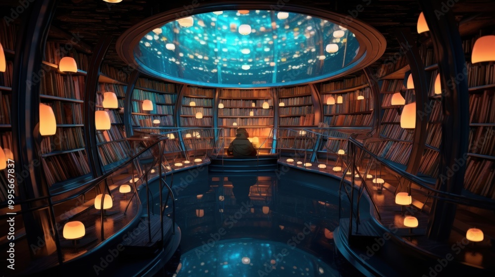 Obraz premium A Dreamy Library