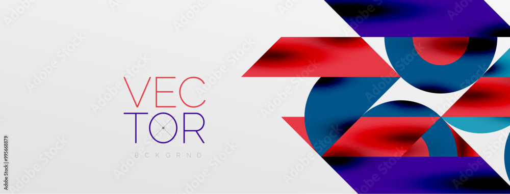 Circles and shadows. Colorful round elements with triangles, semi circles and other shapes. Vector Illustration For Wallpaper, Banner, Background, Card, Book Illustration, landing page Circles and shadows. Colorful round elements with triangles, semi circles and other shapes. Vector Illustration For Wallpaper, Banner, Background, Card, Book Illustration, landing page