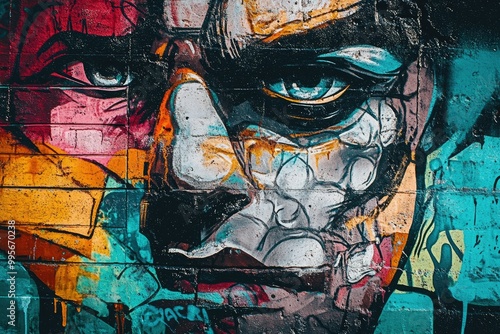 Urban Artistic Expression: Graffiti Adorning the City's Canvases 