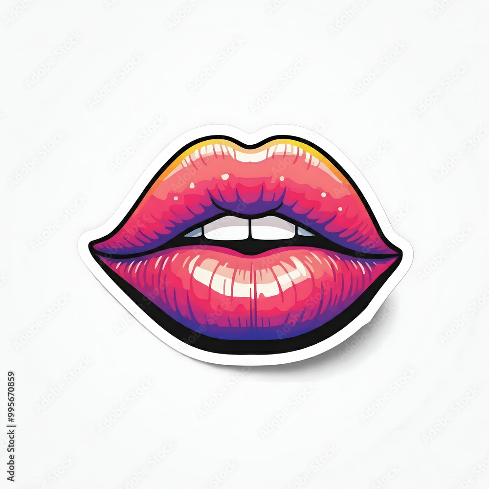 lips isolated on white background lips isolated on white background