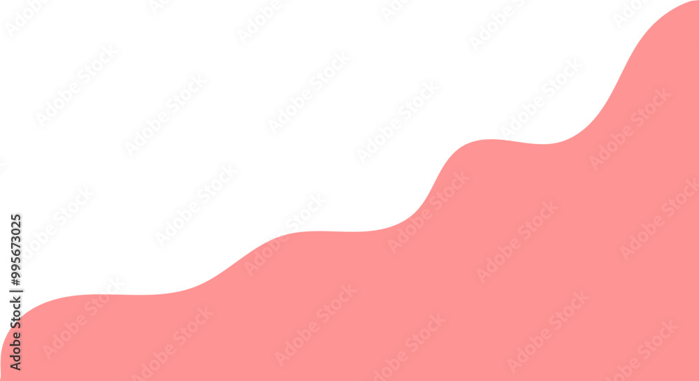 Peach wavy corner suitable for background, layout, banner. Fluid corner illustration Peach wavy corner suitable for background, layout, banner. Fluid corner illustration