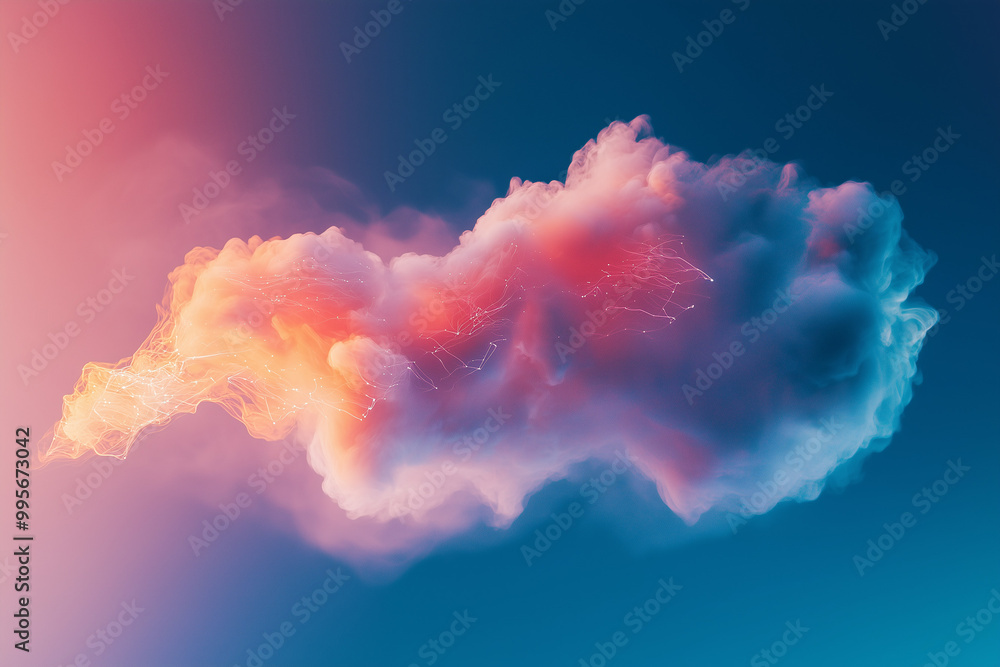 Holographic pastel clouds as background. Holographic abstract background. Clouds, sky. Background for presentations. Smoke background. Holographic pastel clouds as background. Holographic abstract background. Clouds, sky. Background for presentations. Smoke background.