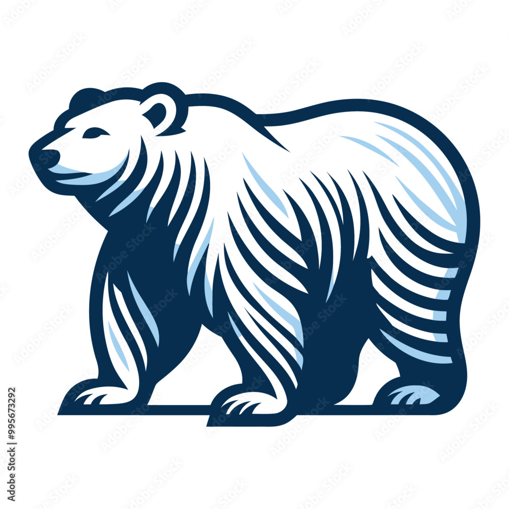 Polar bear vector and illustration. Polar bear vector and illustration.