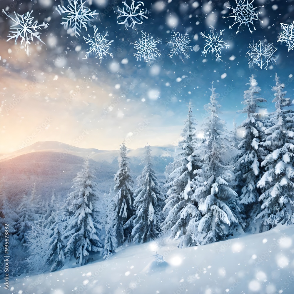 눈 내리는 겨울 풍경 (a snowy winter scene) 눈 내리는 겨울 풍경 (a snowy winter scene)