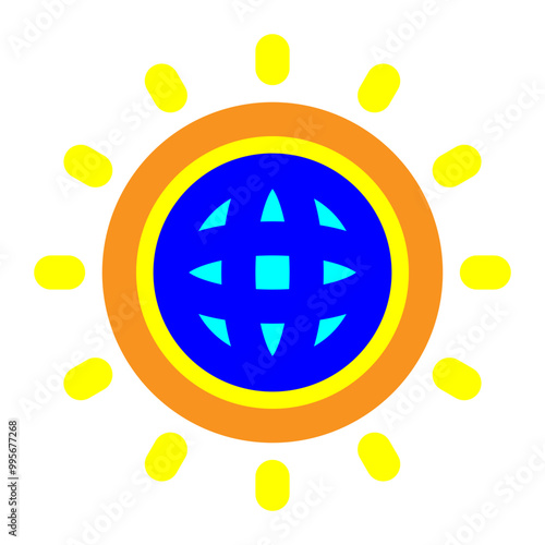 global warming, climate change, earth, meteorology, summer, weather, ecology colored outline icon