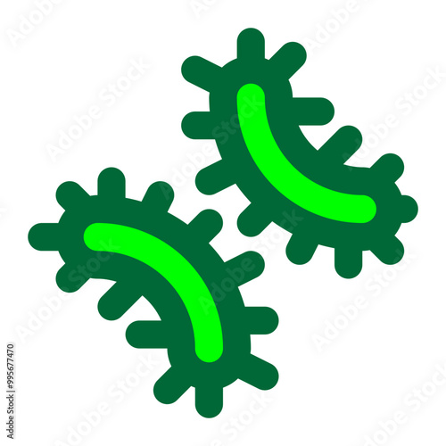 organism, micro organism, cell, bacteria, biology, life colored outline icon