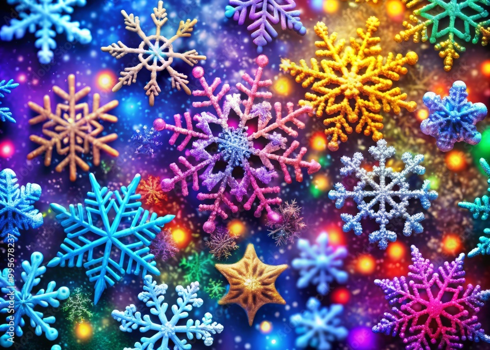 Charming snowflakes form a stunning background ideal for winter-themed designs, holiday decorations, and seasonal Charming snowflakes form a stunning background ideal for winter-themed designs, holiday decorations, and seasonal