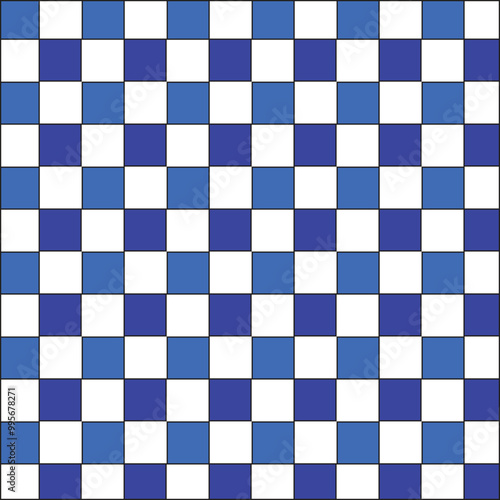 geometric blue square pattern design