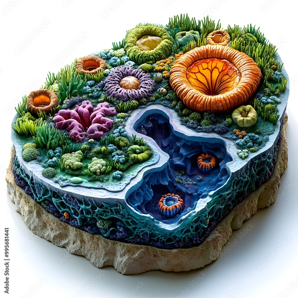 Detailed of Plant Cell Structure with Organelles and Functions Stock ...