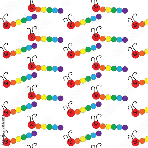 rainbow inset pattern design