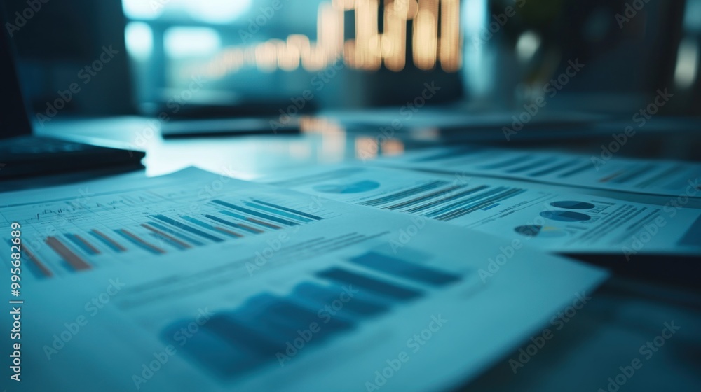 Corporate financial planning with graphs ideal for a consultancy firms brochure cover Corporate financial planning with graphs ideal for a consultancy firms brochure cover