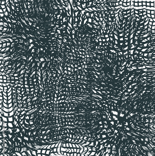 The texture consists of distorted lines in the form of a dense mass with sharp shaggy shapes.