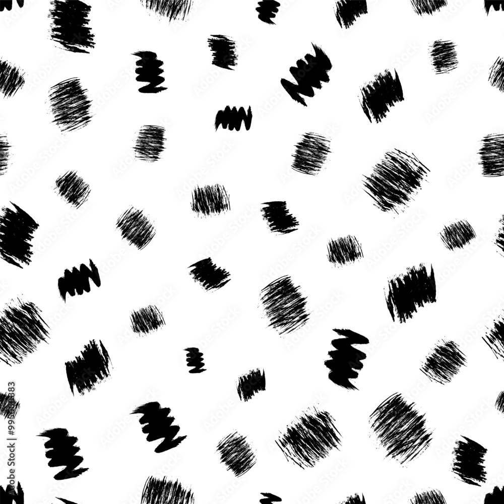 Seamless pattern with hand drawn scribble smears Seamless pattern with hand drawn scribble smears