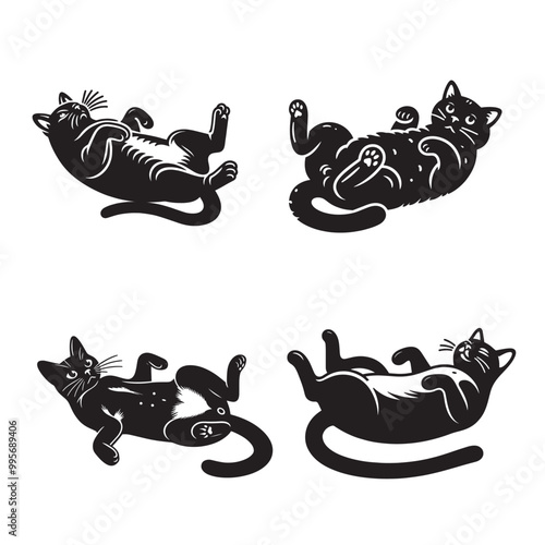 Bombay cat Belly Up Svg
