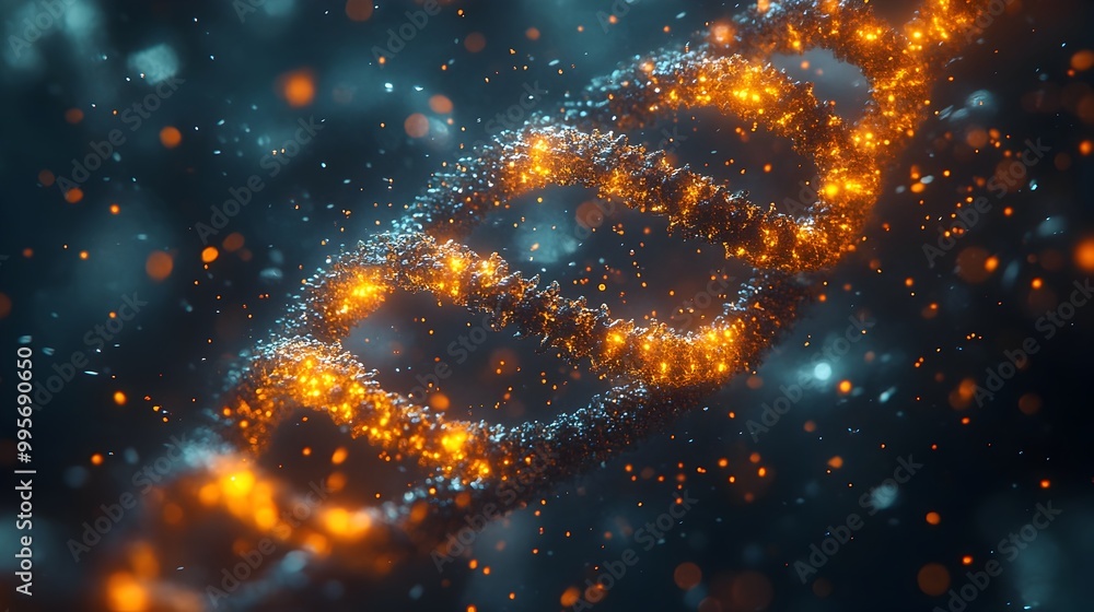 Fototapeta premium Visualizing the Transformative Potential of Genetic Engineering through CRISPR Cas9 Technique