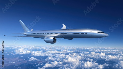 Wallpaper Mural The Airplane Above the Clouds Torontodigital.ca