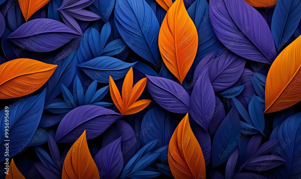 Nature's Geometry, an intricate pattern featuring leaves intertwined with geometric shapes, showcasing the harmony between organic forms and structured design. Nature's Geometry, an intricate pattern featuring leaves intertwined with geometric shapes, showcasing the harmony between organic forms and structured design.