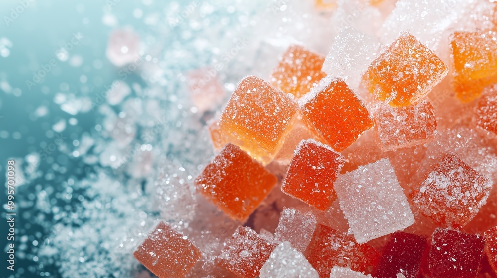 Sugar Cubes Under Microscope at 2x Magnification. Sugar Cubes Under Microscope at 2x Magnification.