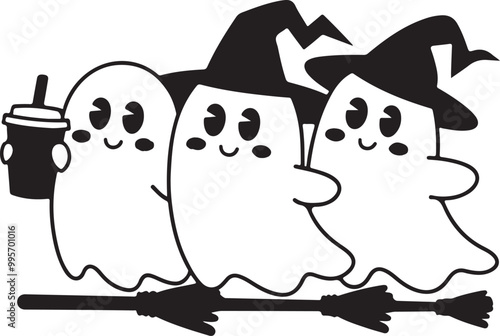 halloween ghost cartoon