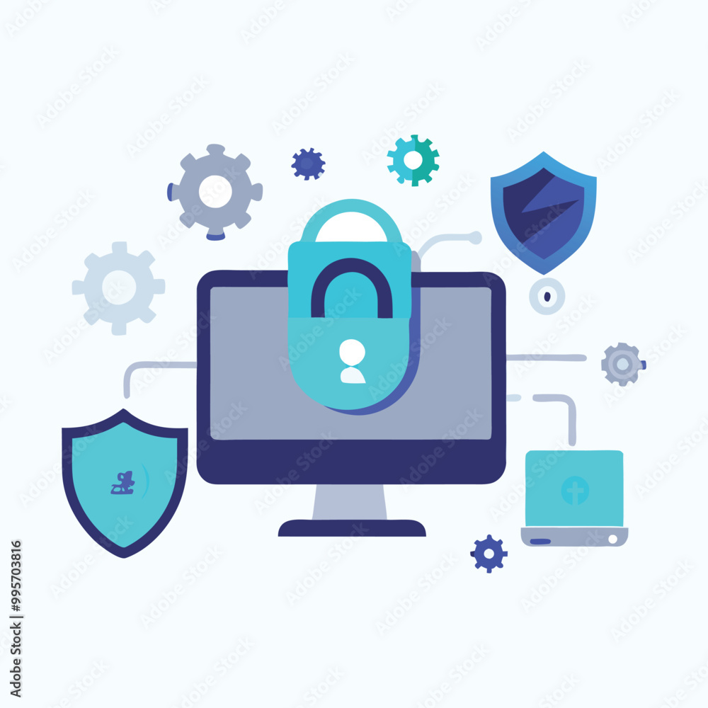 Cyber security infographics vector resources Cyber security infographics vector resources