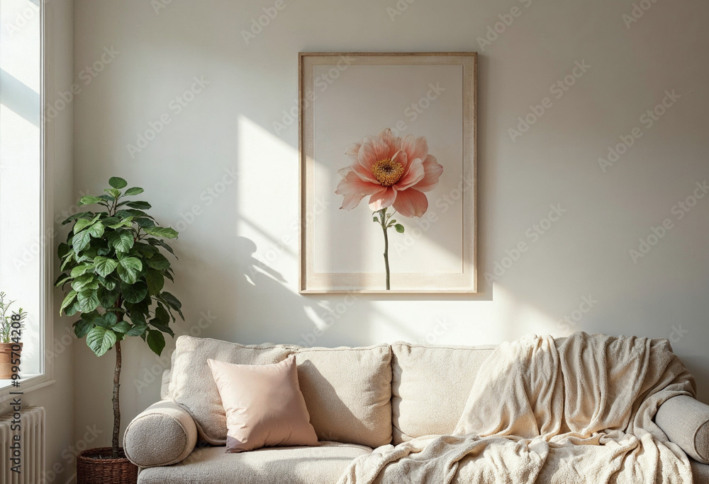 Naklejka premium living room interior