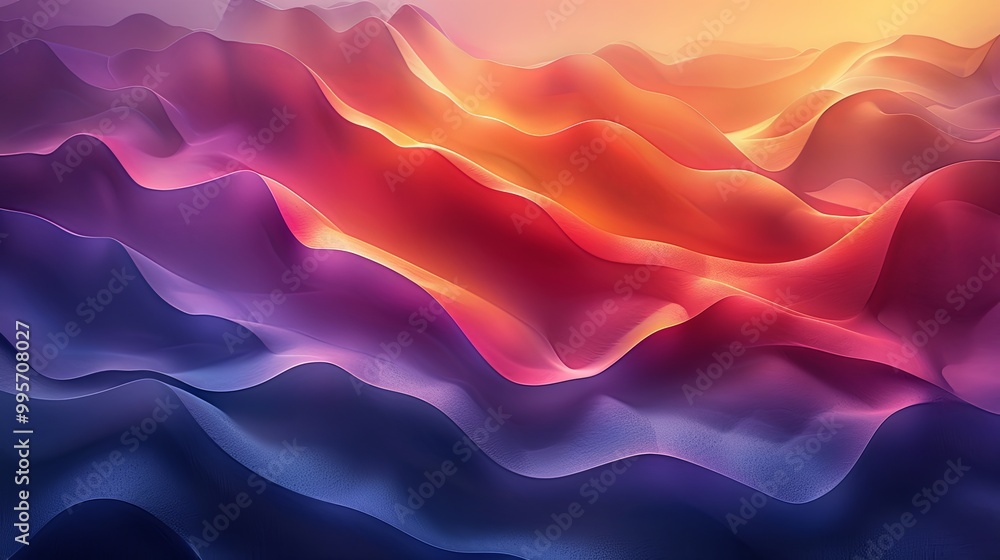 Obraz premium Vertical Vibrant gradient background vector. Abstract trendy modern design Wallpaper for landing page, covers, Brochures, flyers, Presentations,Banners. Vector illustration