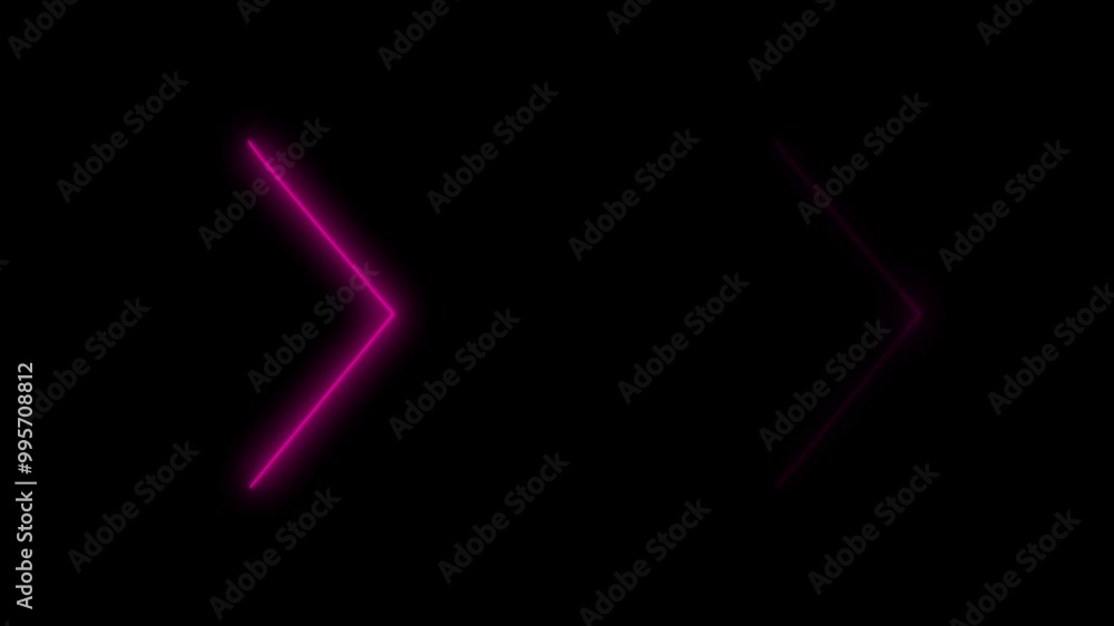 neon single-line directional down arrow animation. signal icon. Moving arrow pointing down. Down-direction arrow on black background neon single-line directional down arrow animation. signal icon. Moving arrow pointing down. Down-direction arrow on black background