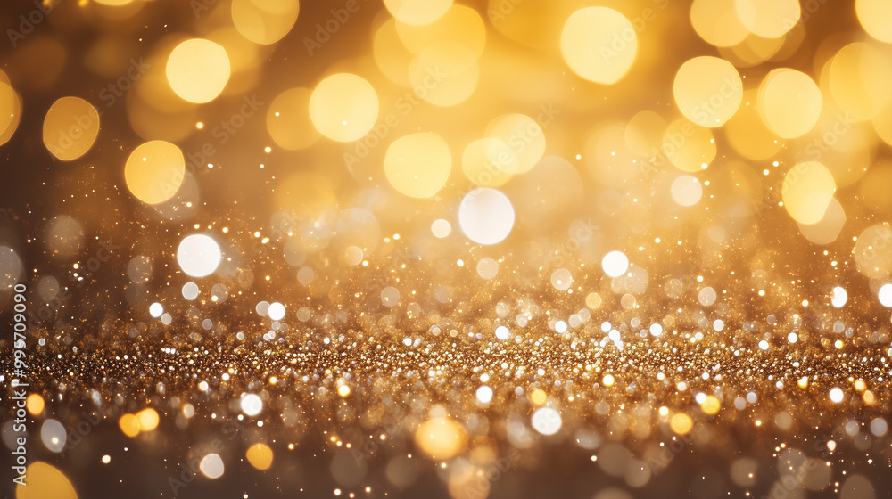 bstract golden glittering background with blur dots bstract golden glittering background with blur dots