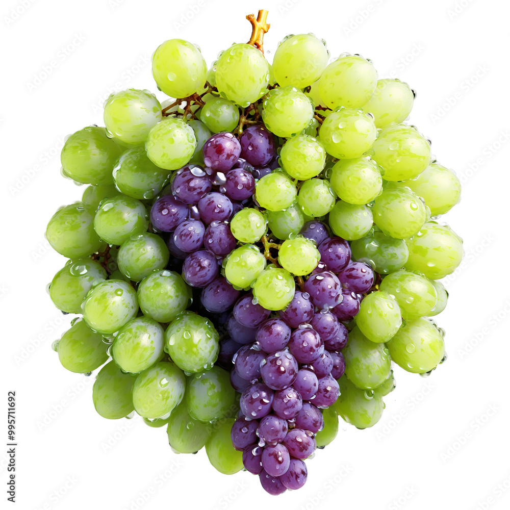 Grapes mandala a luscious mandala of purple and green grapes with water droplets and vines Grapes mandala a luscious mandala of purple and green grapes with water droplets and vines