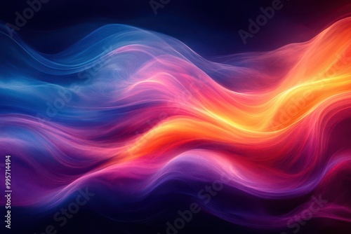 abstract energy flow background with vibrant colors swirling and blending seamlessly creating a sense of dynamism and movement perfect for representing vitality and liveliness