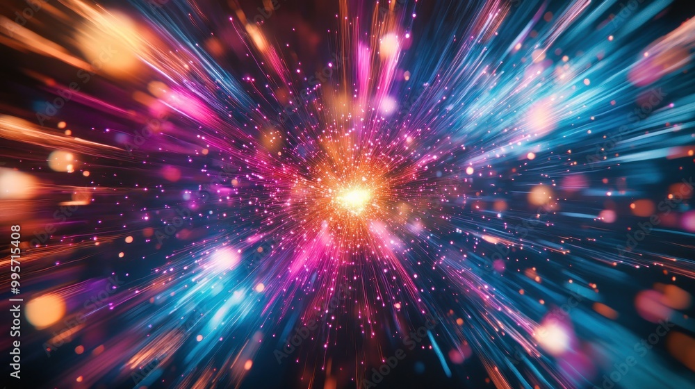 Abstract background with lines and light that create a speed effect. The image has a vibrant and dynamic aesthetic. Abstract background with lines and light that create a speed effect. The image has a vibrant and dynamic aesthetic.