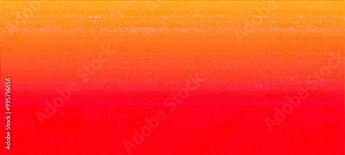 Orange to Red gradient panorama widescreen background, Elegant abstract texture design. Best suitable for your Ad, poster, banner, and various graphic design works