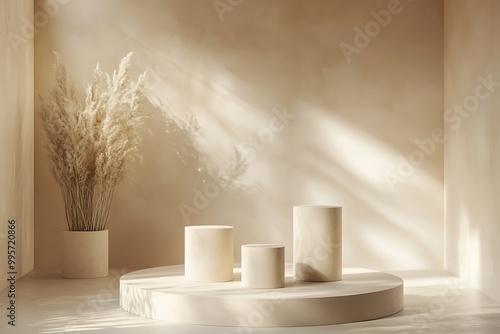 Wallpaper Mural Elegant Minimalistic Stage Designs in Soft Pastel and Bold Colors for Modern Backgrounds Torontodigital.ca