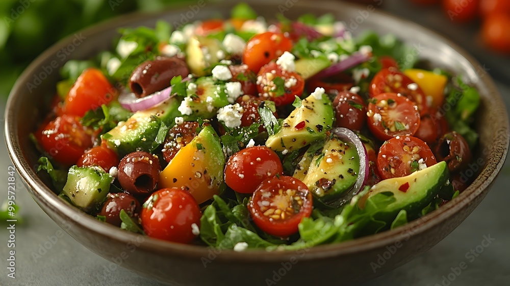 Vibrant Vegetable Medley A Healthy and Flavorful Salad Bowl Vibrant Vegetable Medley A Healthy and Flavorful Salad Bowl