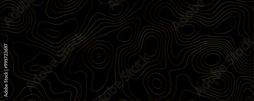 Abstract Mountain Relief Topography Featuring Geometric Contours and Seamless Wire Patterns for a Modern Travel Banner
