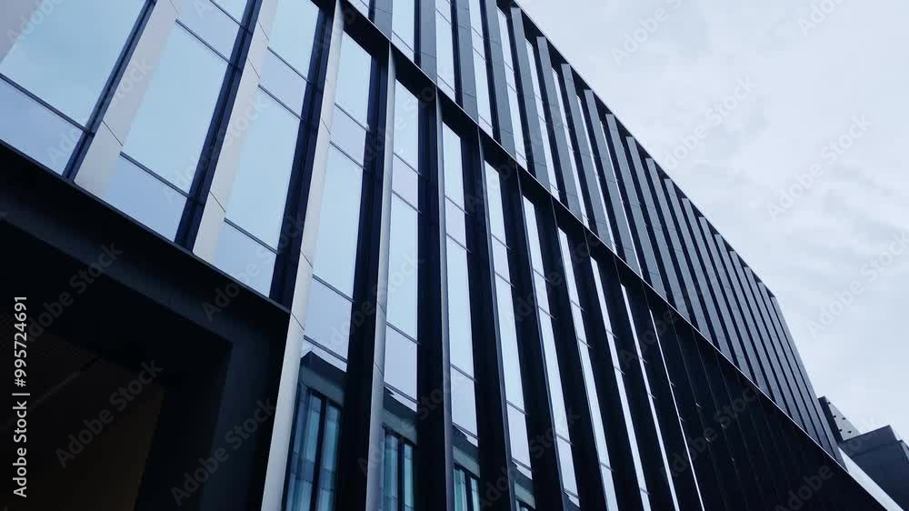 Modern Glass and Steel Building Facade Modern Glass and Steel Building Facade
