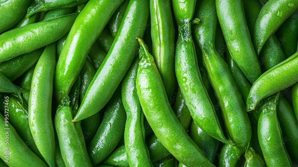 Fresh Green Edamame Pods Arranged Closely Together in a Vibrant Display on a Textured Surface Fresh Green Edamame Pods Arranged Closely Together in a Vibrant Display on a Textured Surface