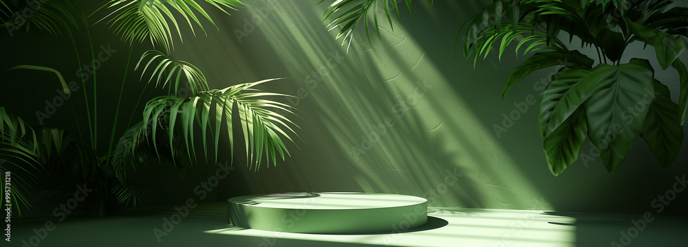 Tropical spa still life with bamboo, palm tree, and ocean view Tropical spa still life with bamboo, palm tree, and ocean view