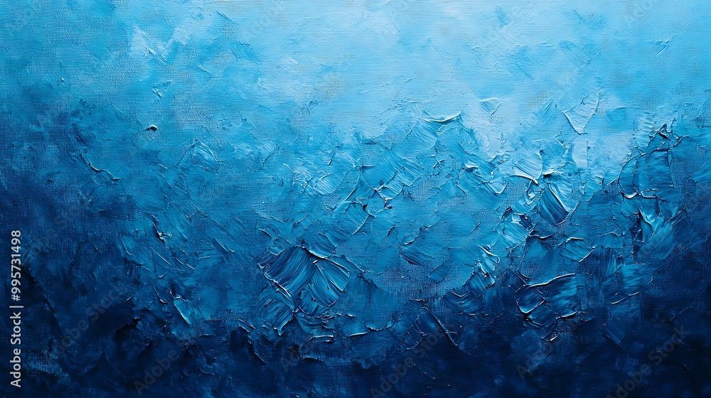 Abstract Blue Forest Painting Abstract Blue Forest Painting