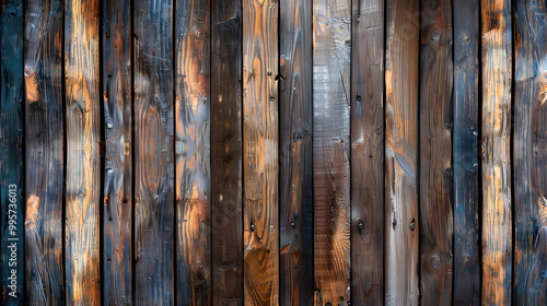 wooden vertical wood pattern background. Abstract minimal scene wooden background. Generative AI.