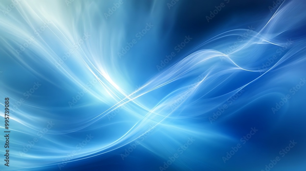 Abstract Blue and White Lights Abstract Blue and White Lights